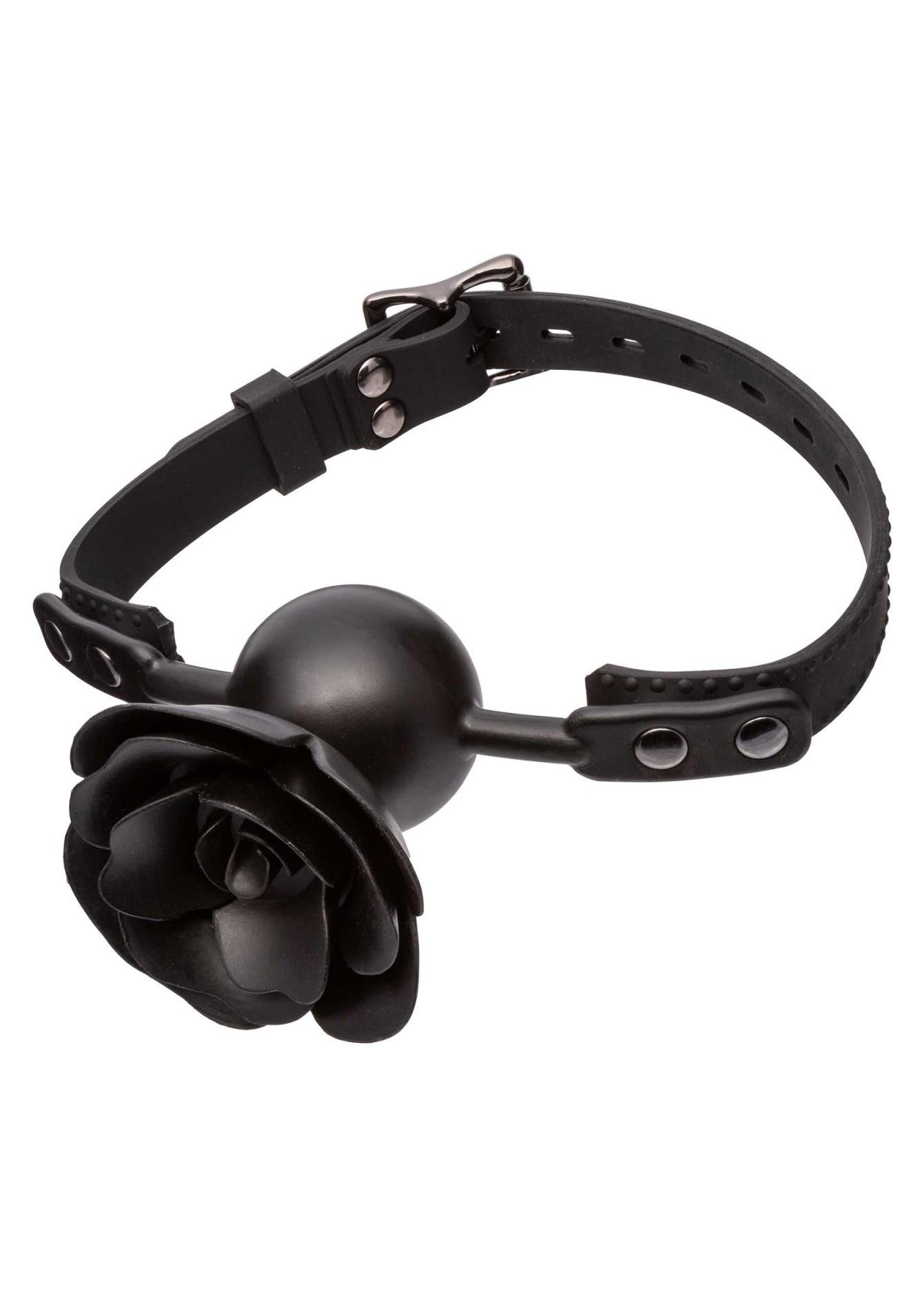 Calexotics Băutură detașabilă cu bilă Rose, silicon negru, 4,5 cm