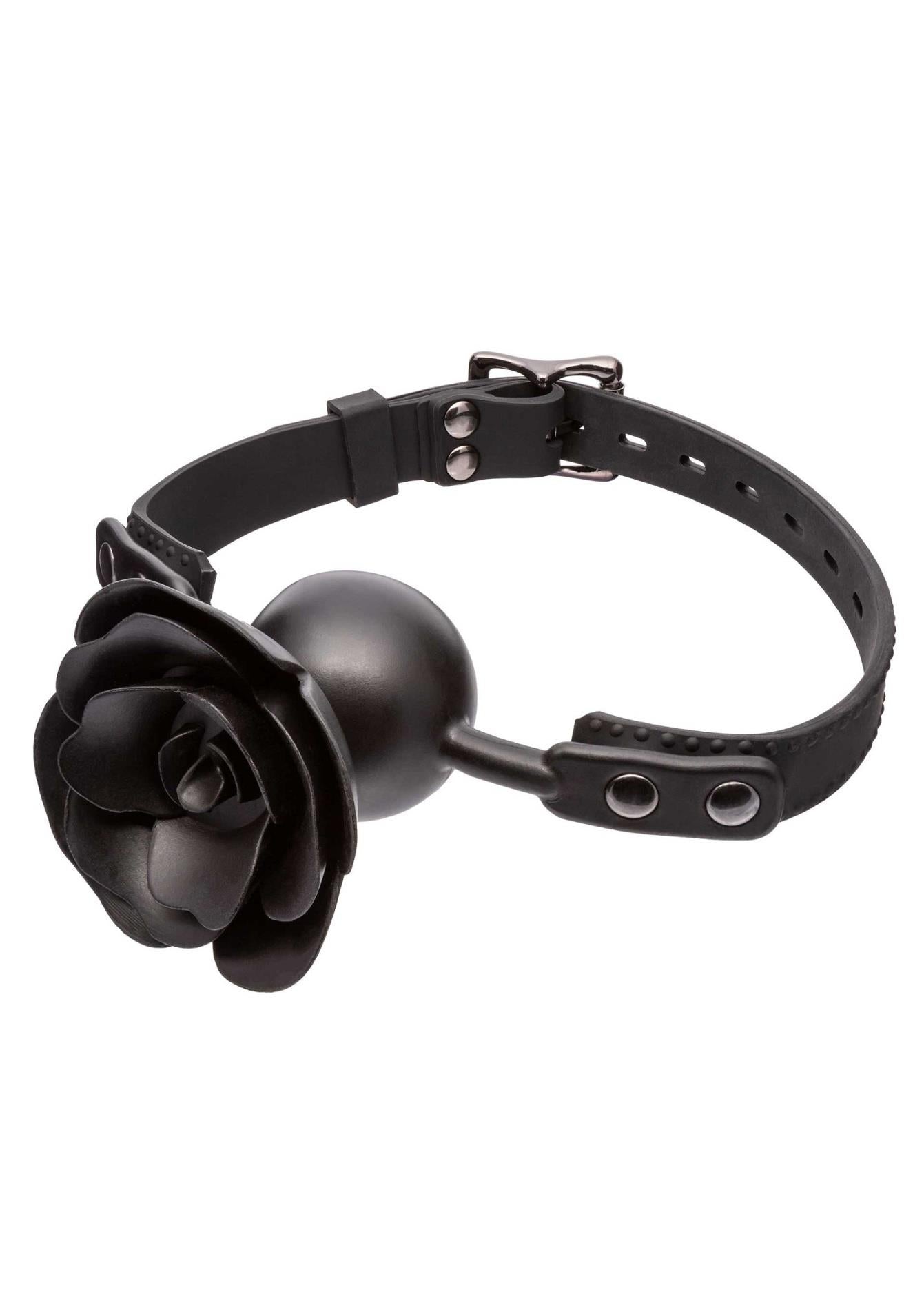 Calexotics Băutură detașabilă cu bilă Rose, silicon negru, 4,5 cm