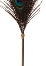 Pană de păun Taboom, auriu-roz, 27 cm