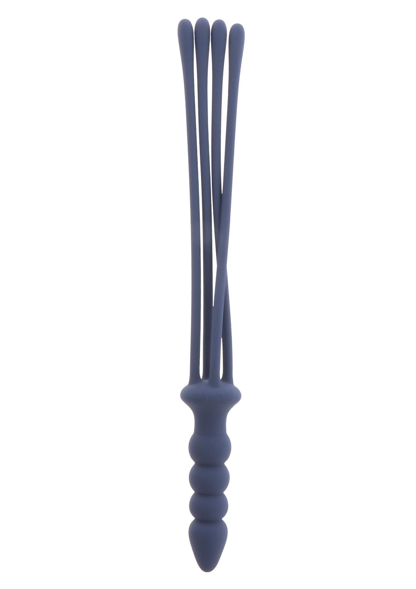 Bici Taboom din silicon cu dop anal, albastru, 38 cm