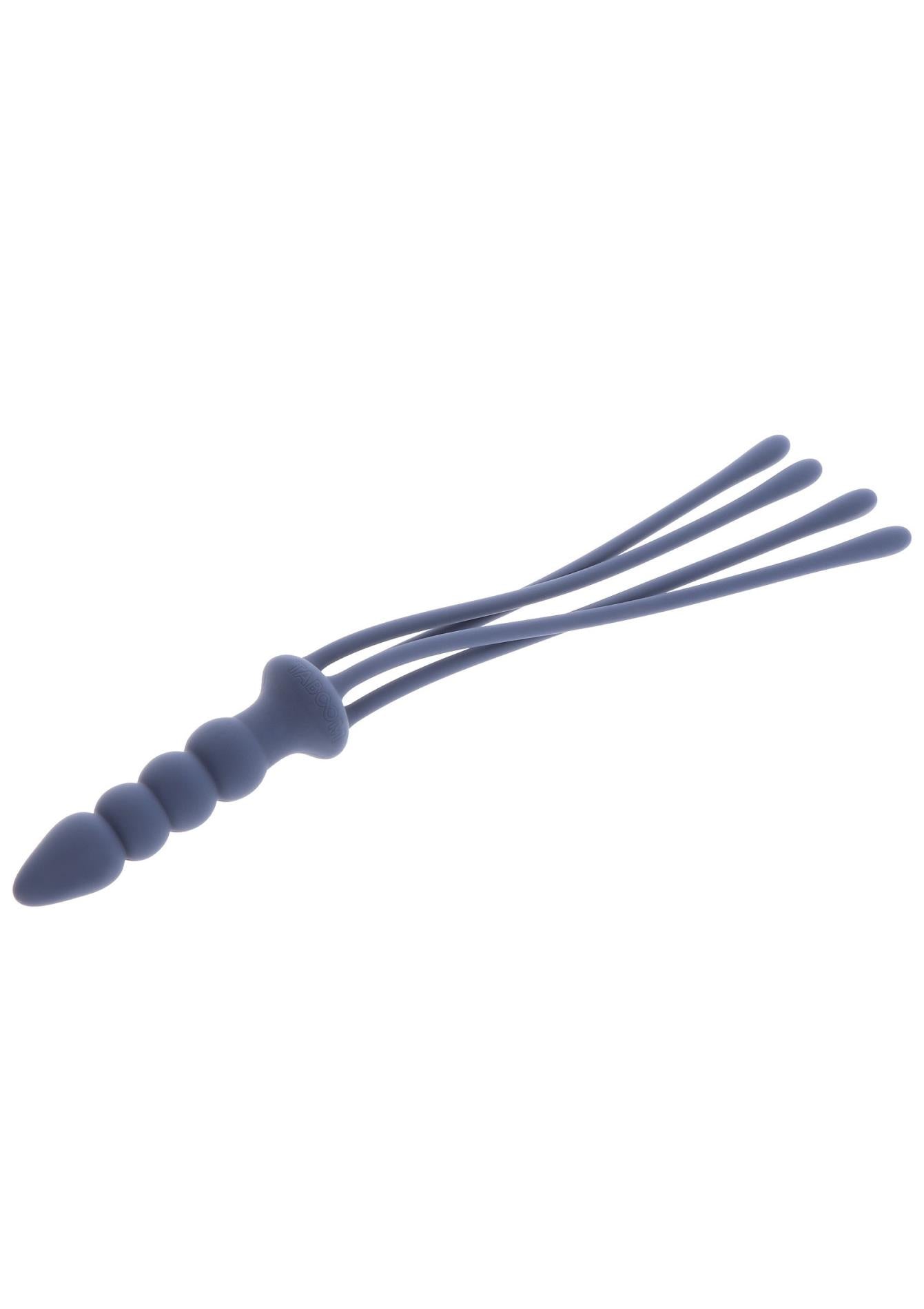 Bici Taboom din silicon cu dop anal, albastru, 38 cm