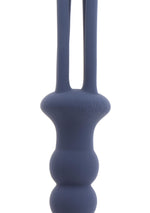 Bici Taboom din silicon cu dop anal, albastru, 38 cm