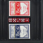 Set de Poker Complex cu 300 de jetoane Flippy, Include 2 seturi de carti, 5 zaruri, Echipat cu servieta de aluminiu cu