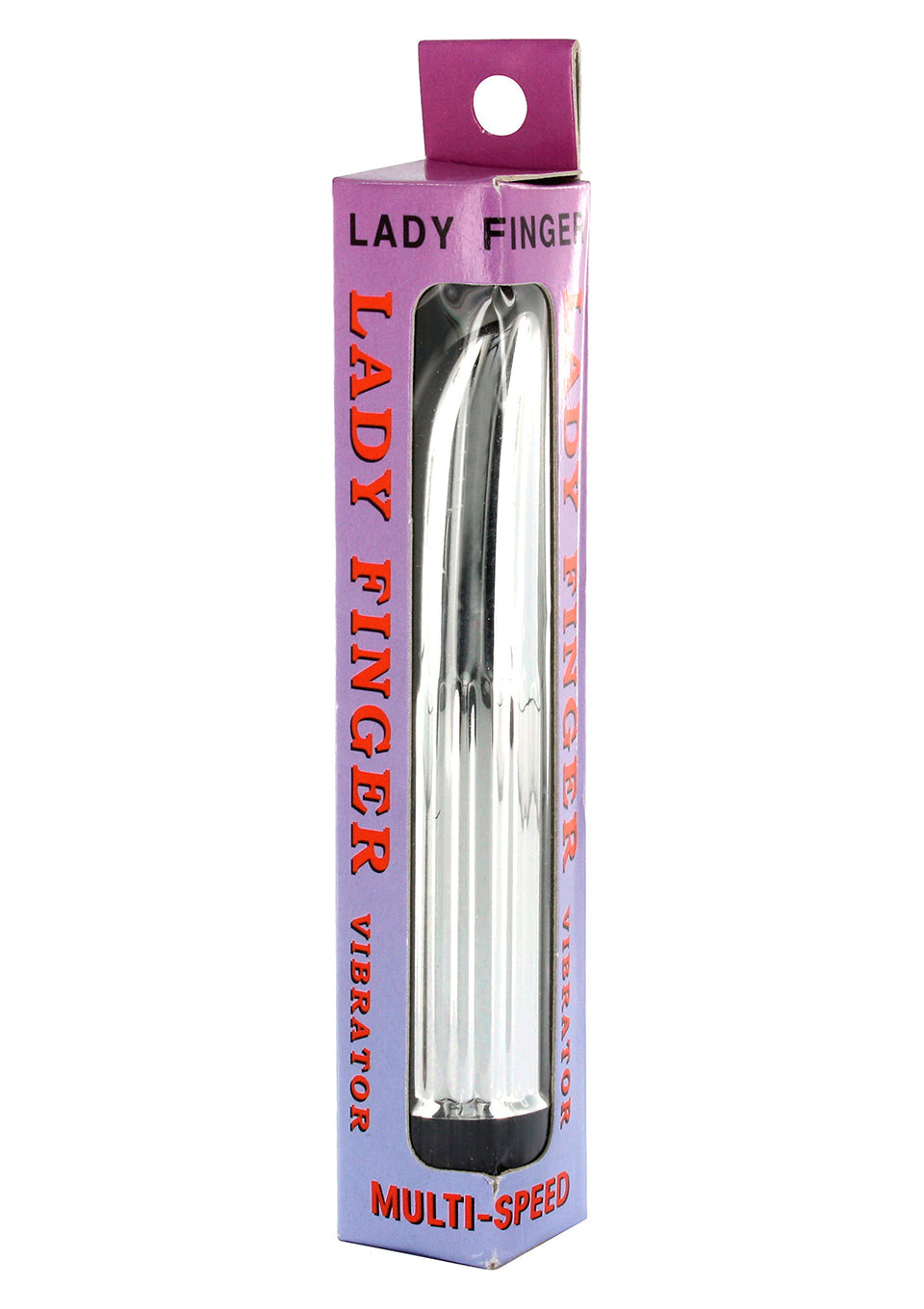 Vibrator Ladyfinger mini argintiu 14 cm