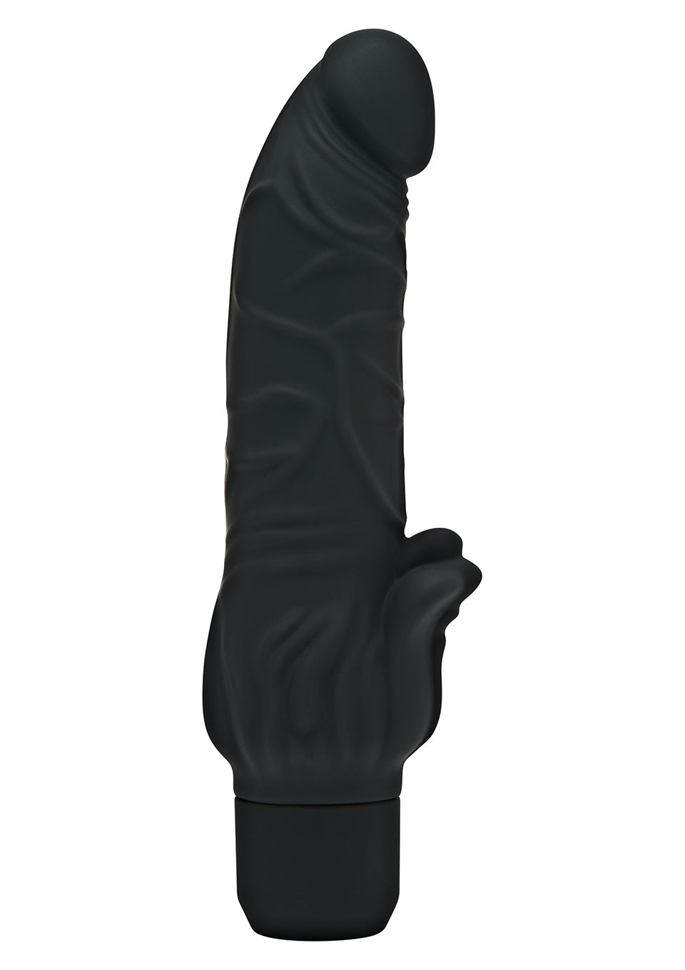 Vibrator clasic Stim ToyJoy din silicon, negru, 22 cm