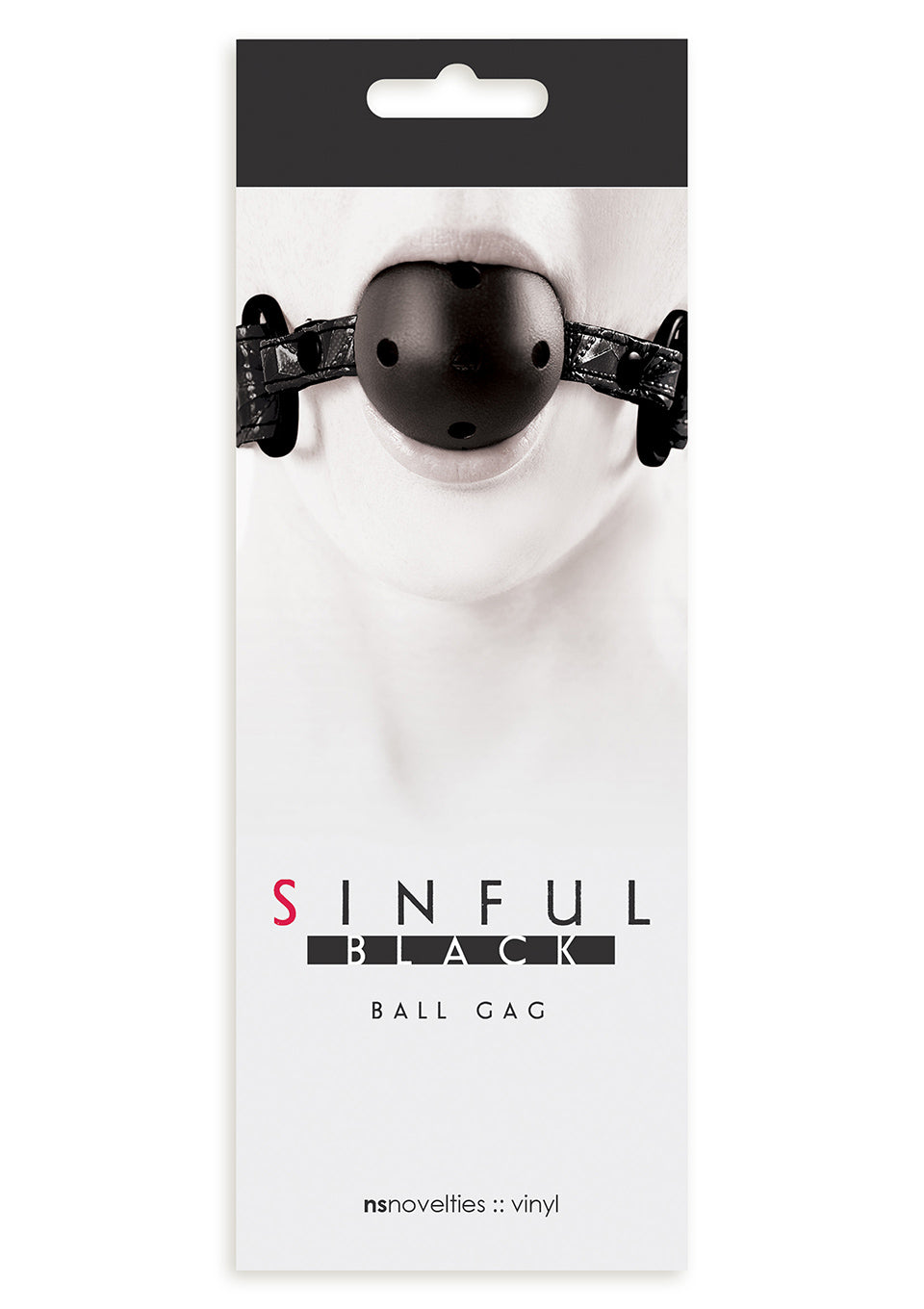Căciulă reglabilă cu bilă neagră NS Novelties 61 cm
