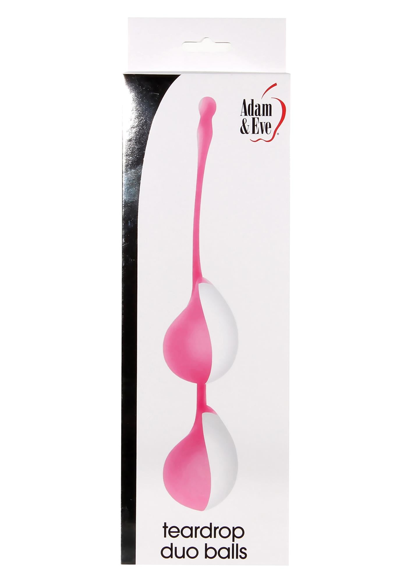 NS Novelties Bile Duo Teardrop, Bile Roz din Silicon, 20 cm
