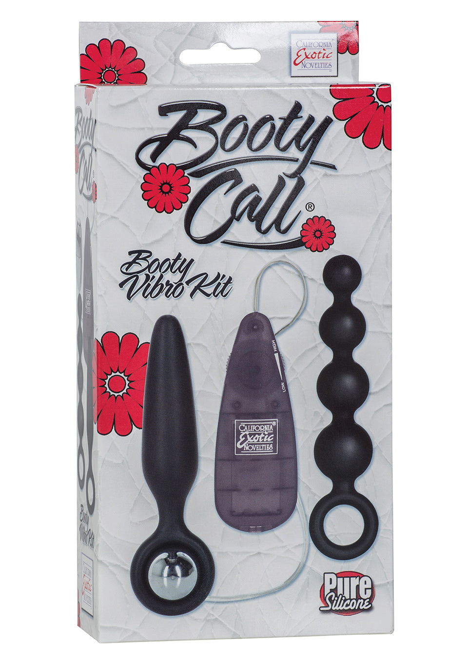 Dop anal vibrant din silicon Calexotics, negru, 9,5 cm