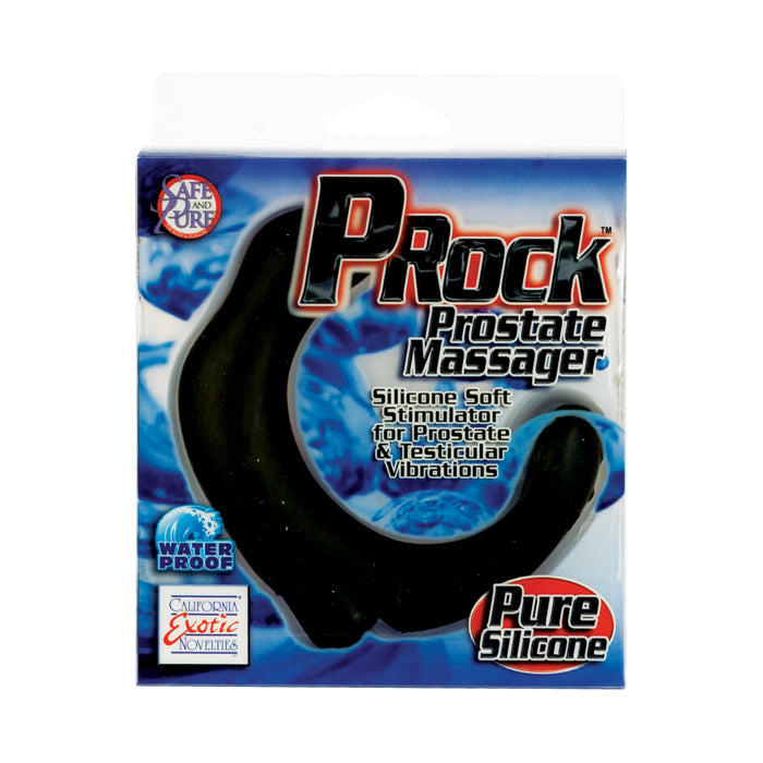 P Rock Calexotics Masaj Prostată Silicon Negru 12cm Impermeabil