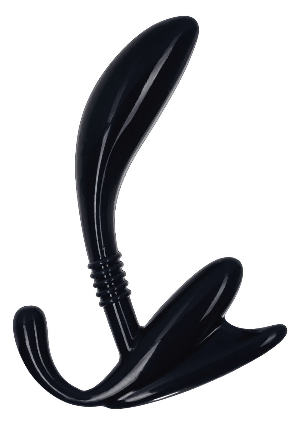 Aparat de masaj curbat pentru prostată Calexotics, negru, 11,5 cm