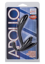 Aparat de masaj curbat pentru prostată Calexotics, negru, 11,5 cm
