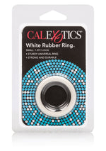 Inel de penis din cauciuc Calexotics, alb, 4 cm