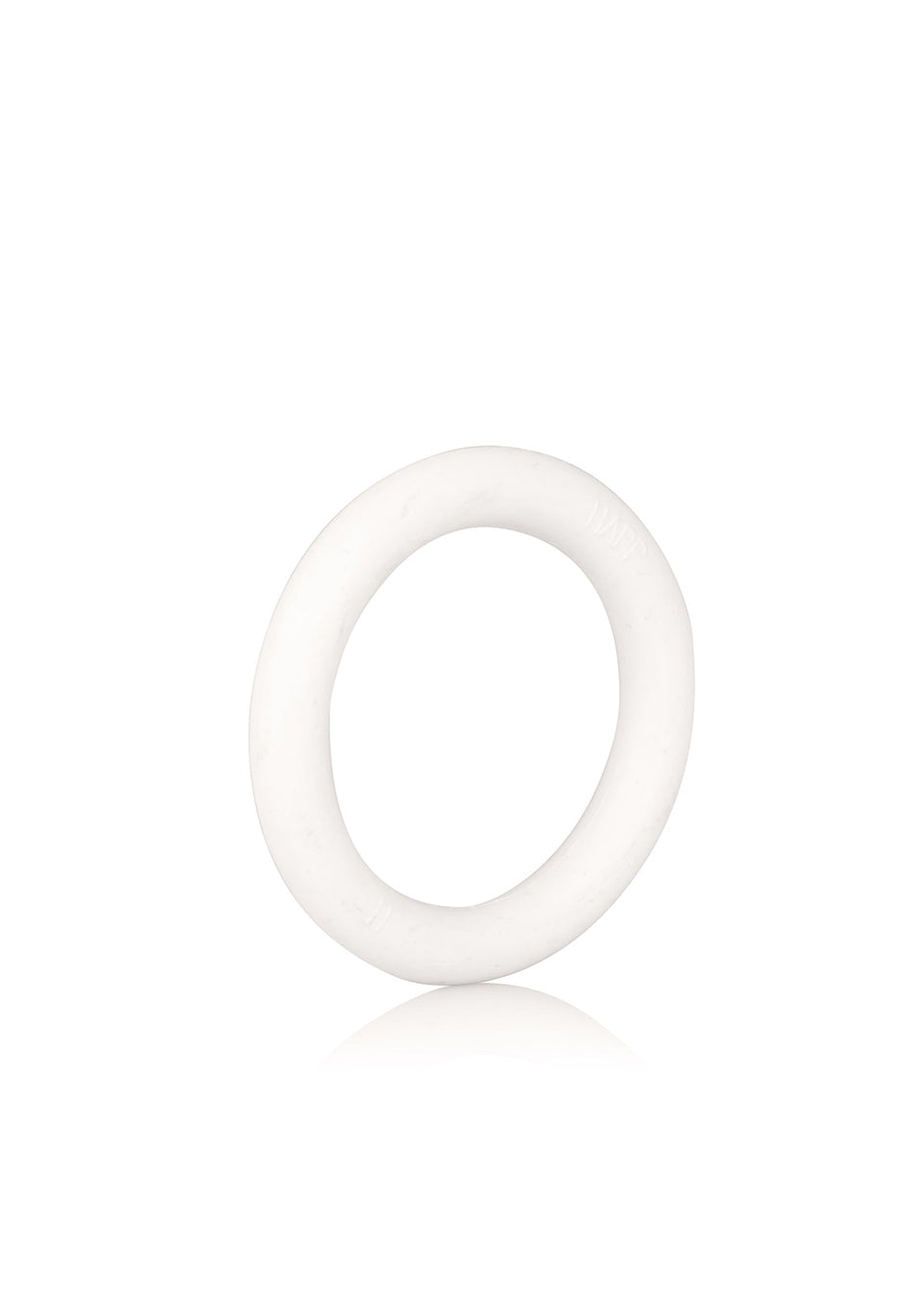 Inel de penis din cauciuc Calexotics, alb, 4 cm