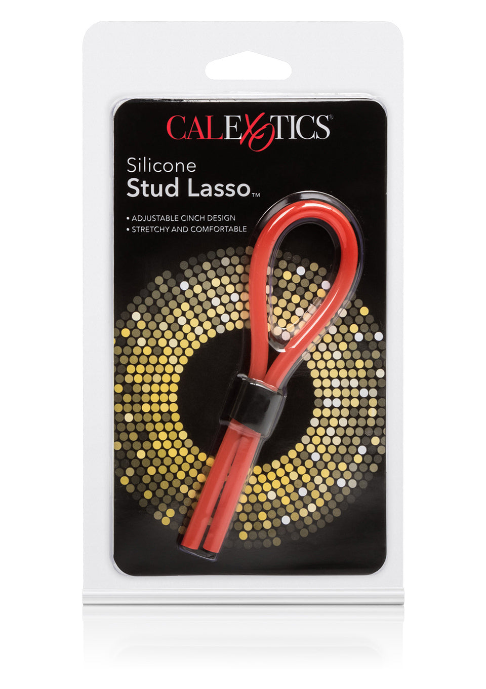 Inel pentru penis Calexotics Stud Lasso din silicon, roșu