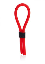 Inel pentru penis Calexotics Stud Lasso din silicon, roșu
