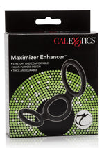Inel pentru penis din silicon Calexotics, negru, 4 cm