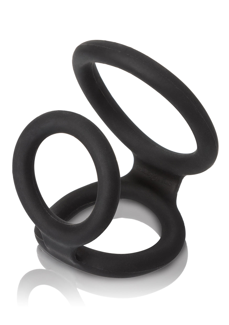 Inel pentru penis din silicon Calexotics, negru, 4 cm