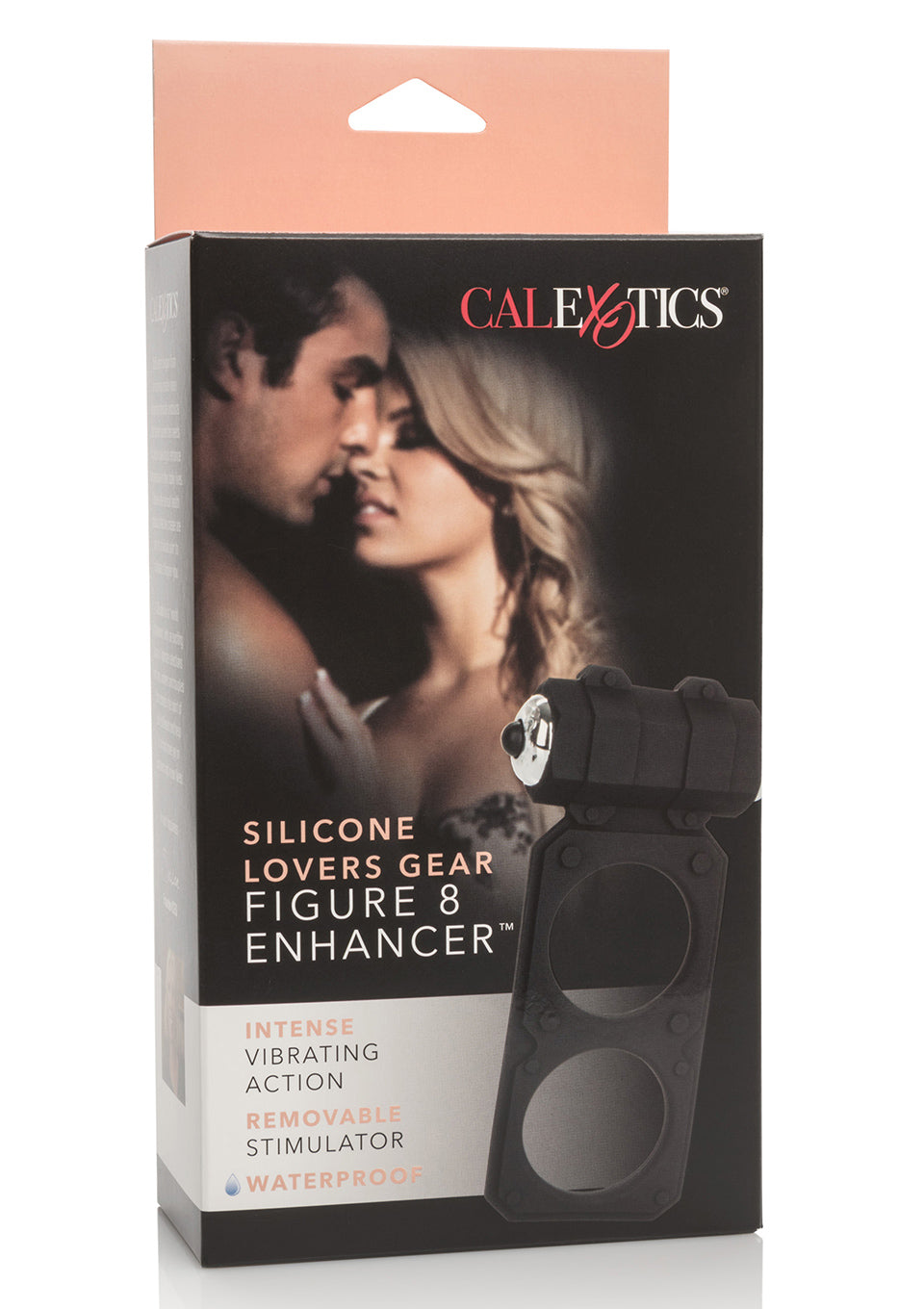 Inel vibrant pentru penis Calexotics din silicon, negru