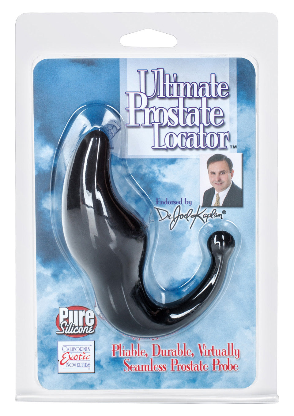 Masaj prostată din silicon Calexotics, 9 cm, negru