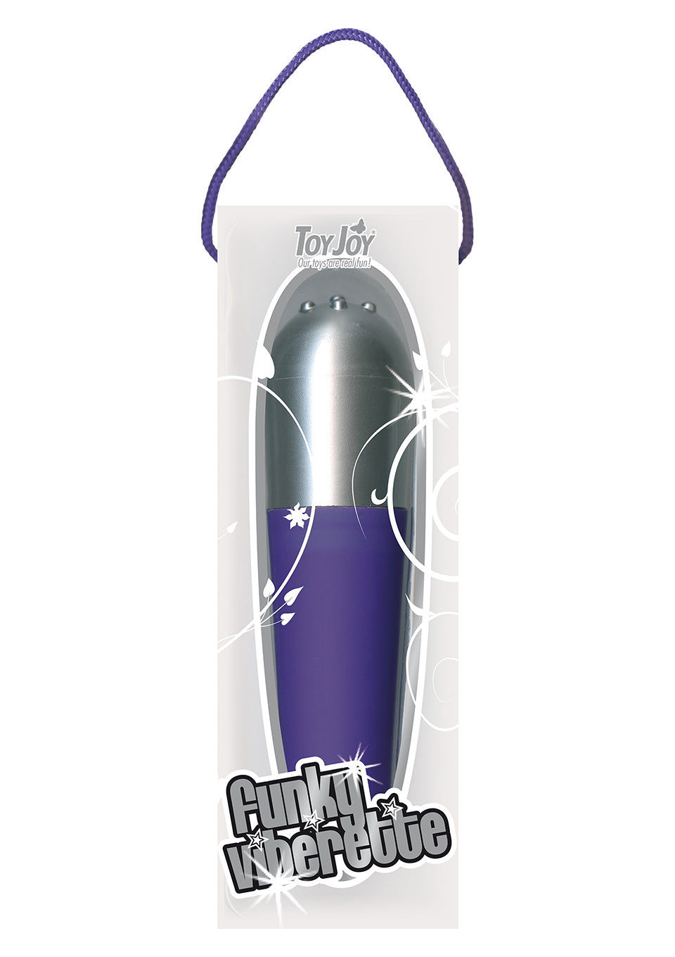Vibrator mini ToyJoy Funky Viberette, mov, impermeabil