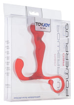 Masaj prostată ToyJoy cu priză TPE, roșu, 3,5 cm