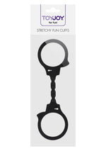 Cătușe flexibile din silicon ToyJoy, negre, 25 cm