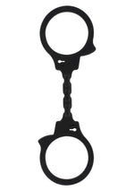 Cătușe flexibile din silicon ToyJoy, negre, 25 cm
