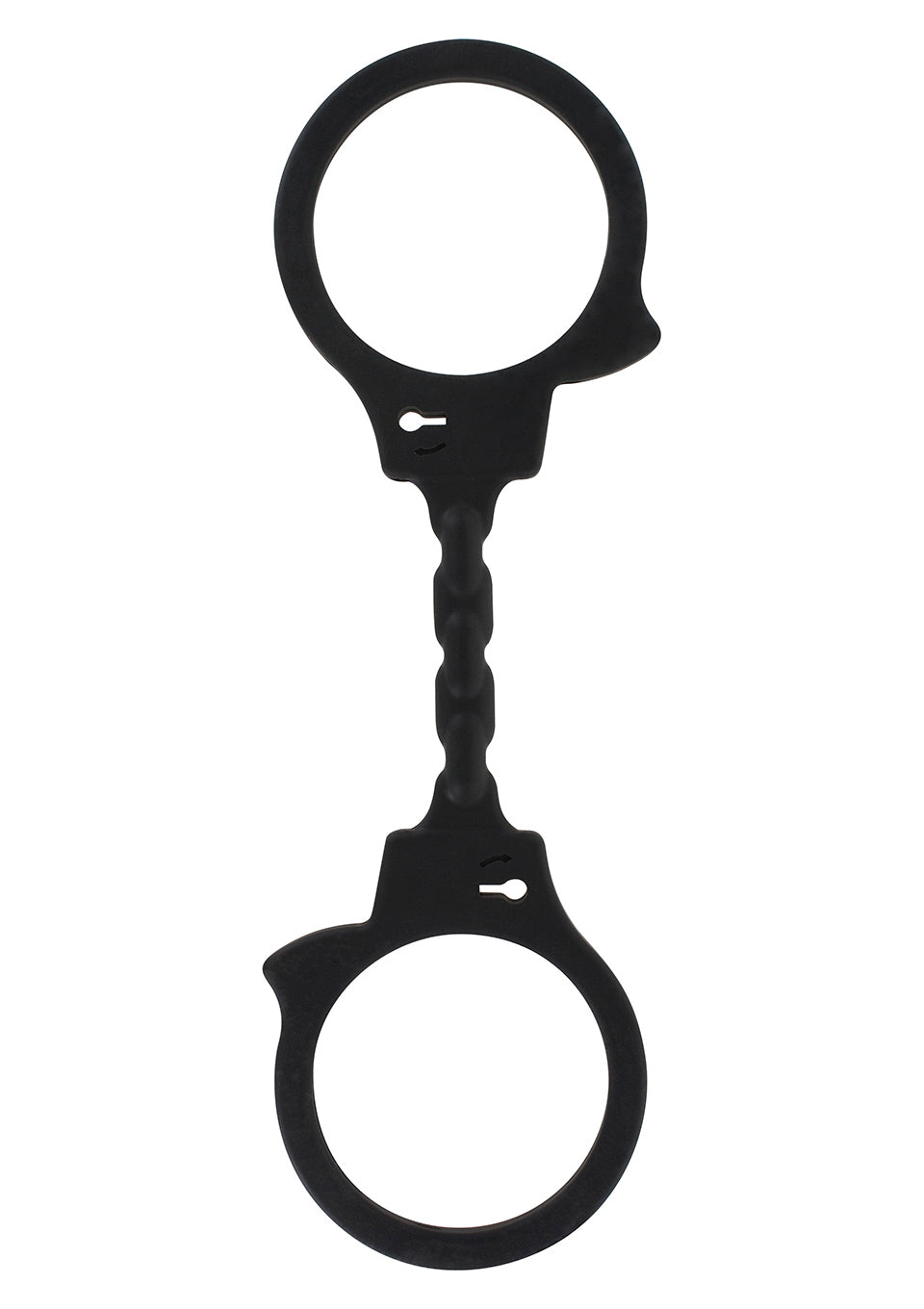 Cătușe flexibile din silicon ToyJoy, negre, 25 cm