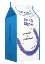 Dildo Dublu Digger ToyJoy Purple 45 cm