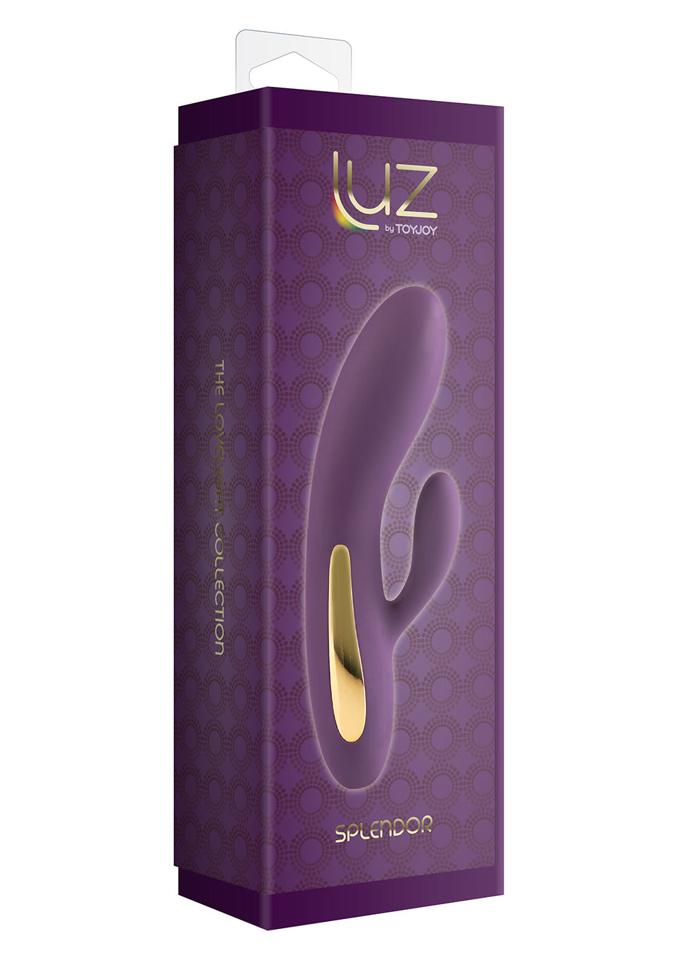 Vibrator ToyJoy Splendor din silicon cu formă de iepuraș, violet, USB, 17 cm