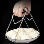Clema pentru Boluri, Flippy, Anti-Alunecare, din Otel Inoxidabil, Extindere, pentru Oale, Tigai, de Uz Casnic,