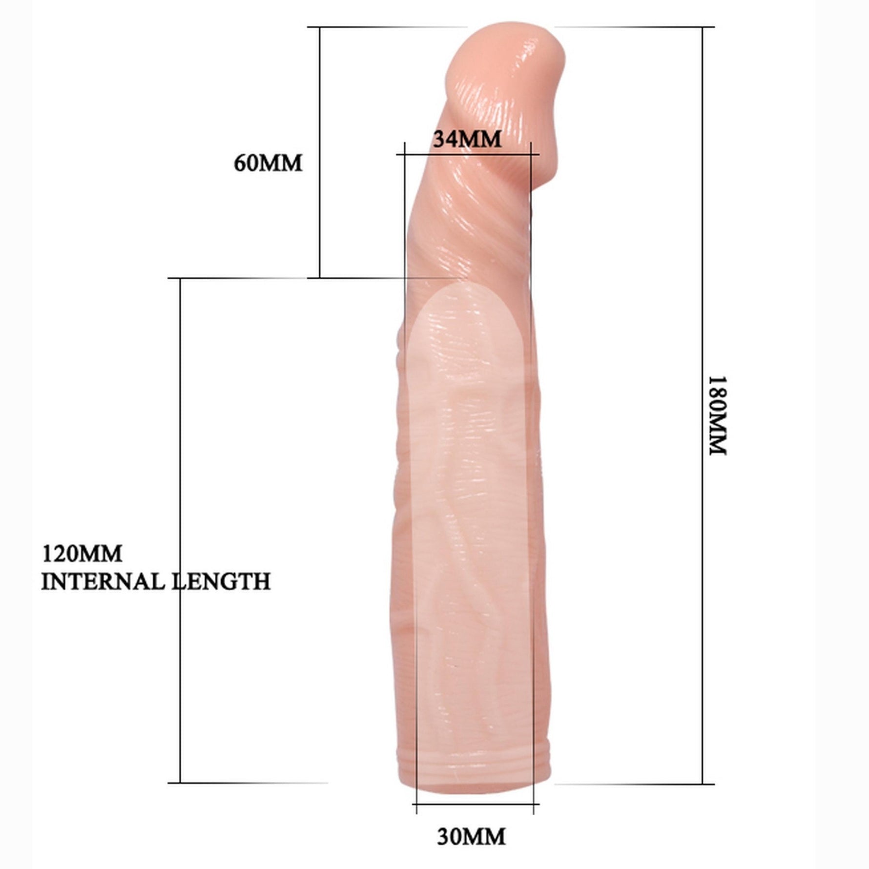 Extensor de penis realist Baile Deep Love cu vibrator