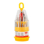 Set de Surubelnite 31-in-1 cu Clichet, Flippy, Set de Uz Casnic pentru Repararea Electronicelor Mici, Maner durabil