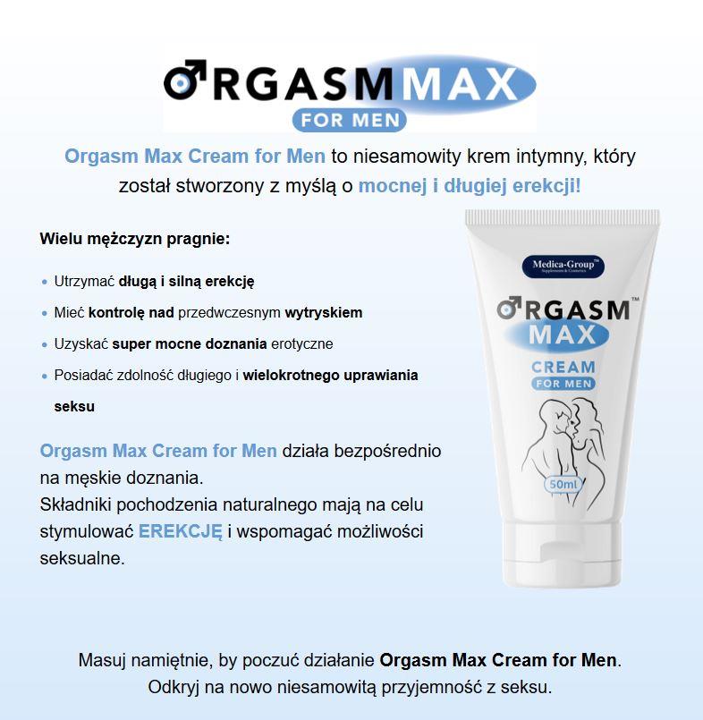 Cremă pentru erecție Orgasm Max pentru bărbați 50 ml