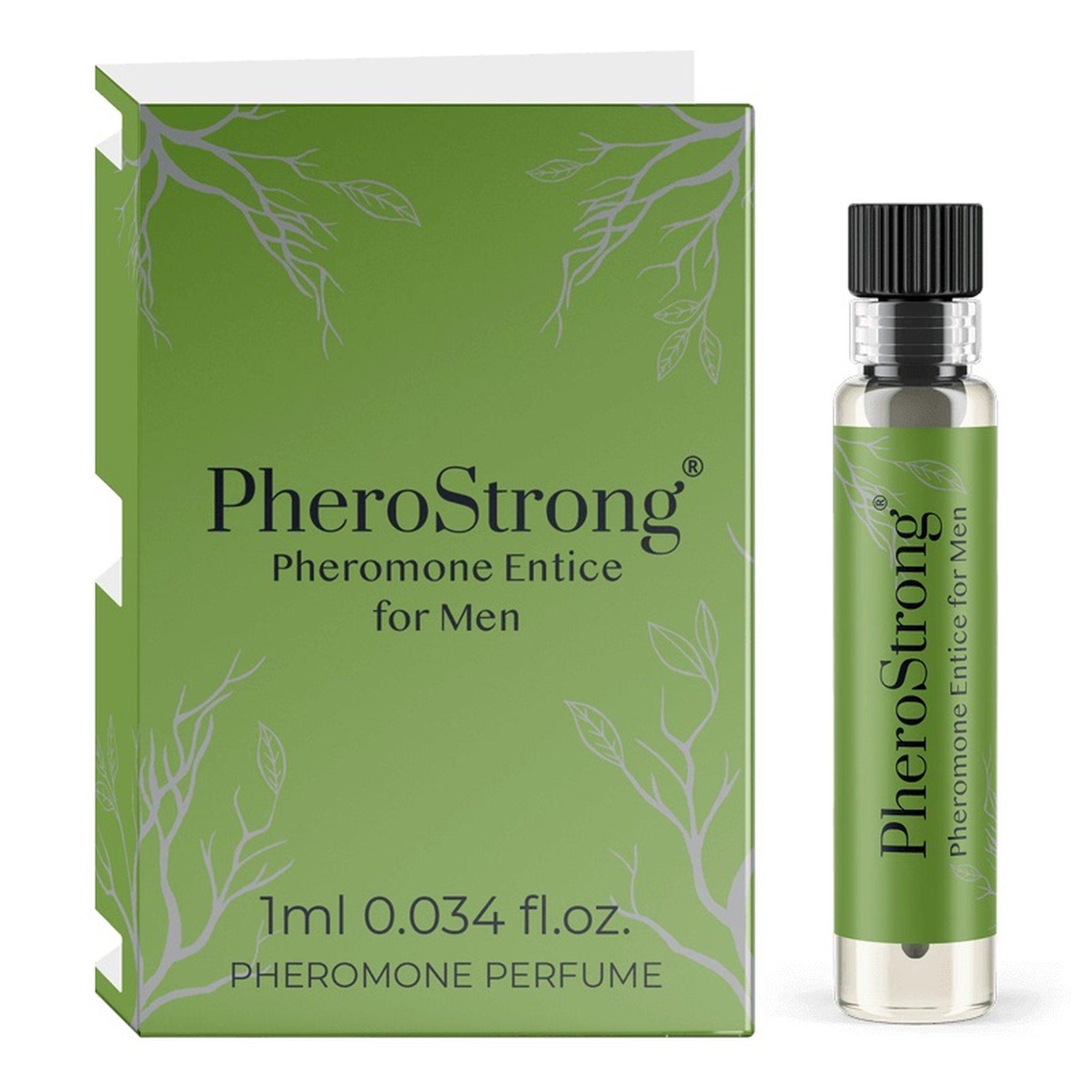 Tester de feromoni masculini PheroStrong Entice, lemnos, 1ml