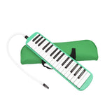 Muzicuta Melodica 32 Clape, Flippy, din ABS, pentru Incepatori, 45 x 13 x 7 cm, Include Husa si Suflator, Verde
