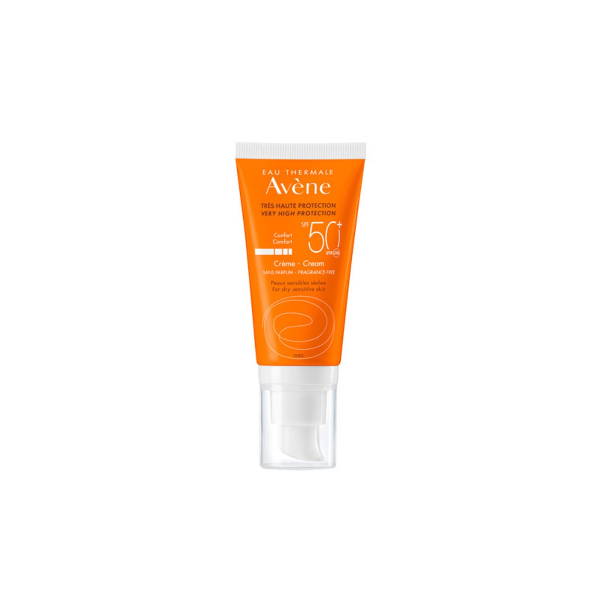 Avene, Sun Care, Protecție UV ridicată, Smântână, Întregul față, SPF 50+, 50 ml