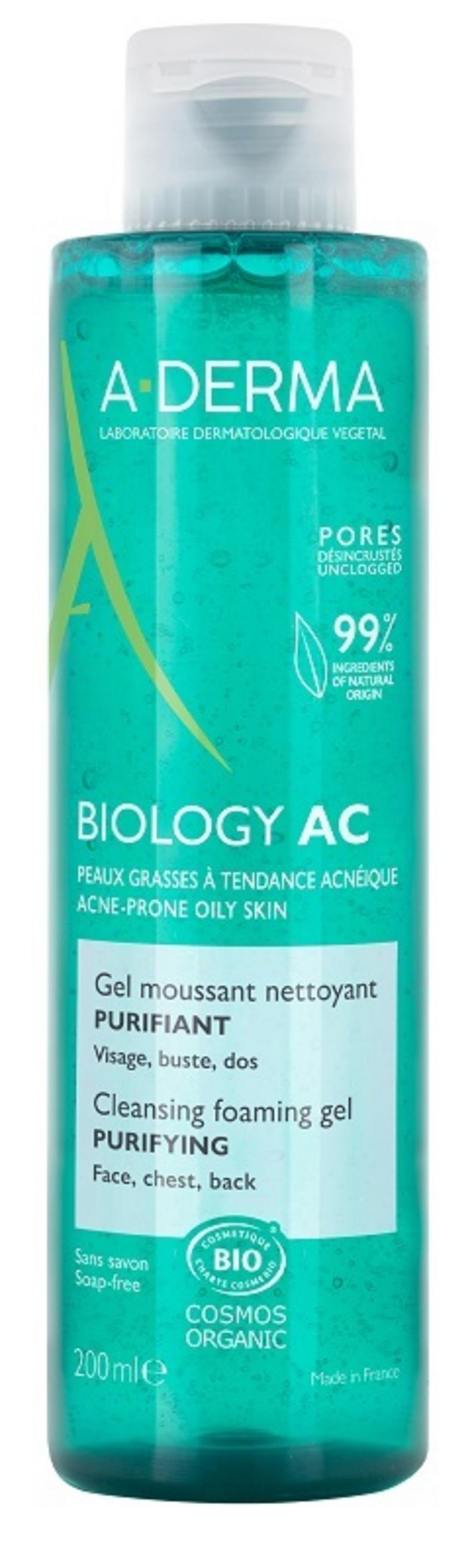 A-Derma, Biology AC, Purificare, Gel de curățare, 200 ml