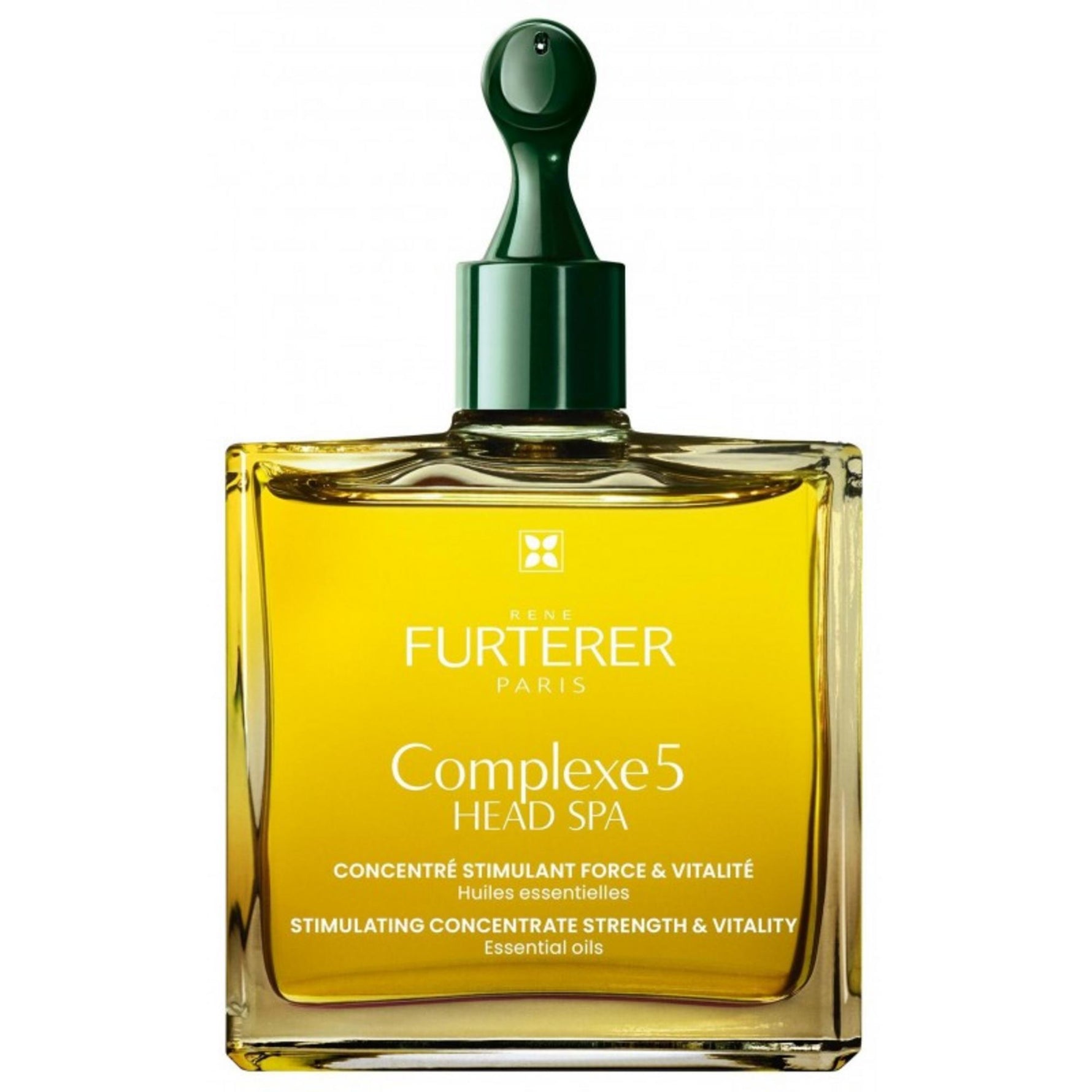 Rene Furterer, Head Spa Complexe 5, Uleiuri esențiale, Pre-șampon pentru păr, Întărire, 50 ml