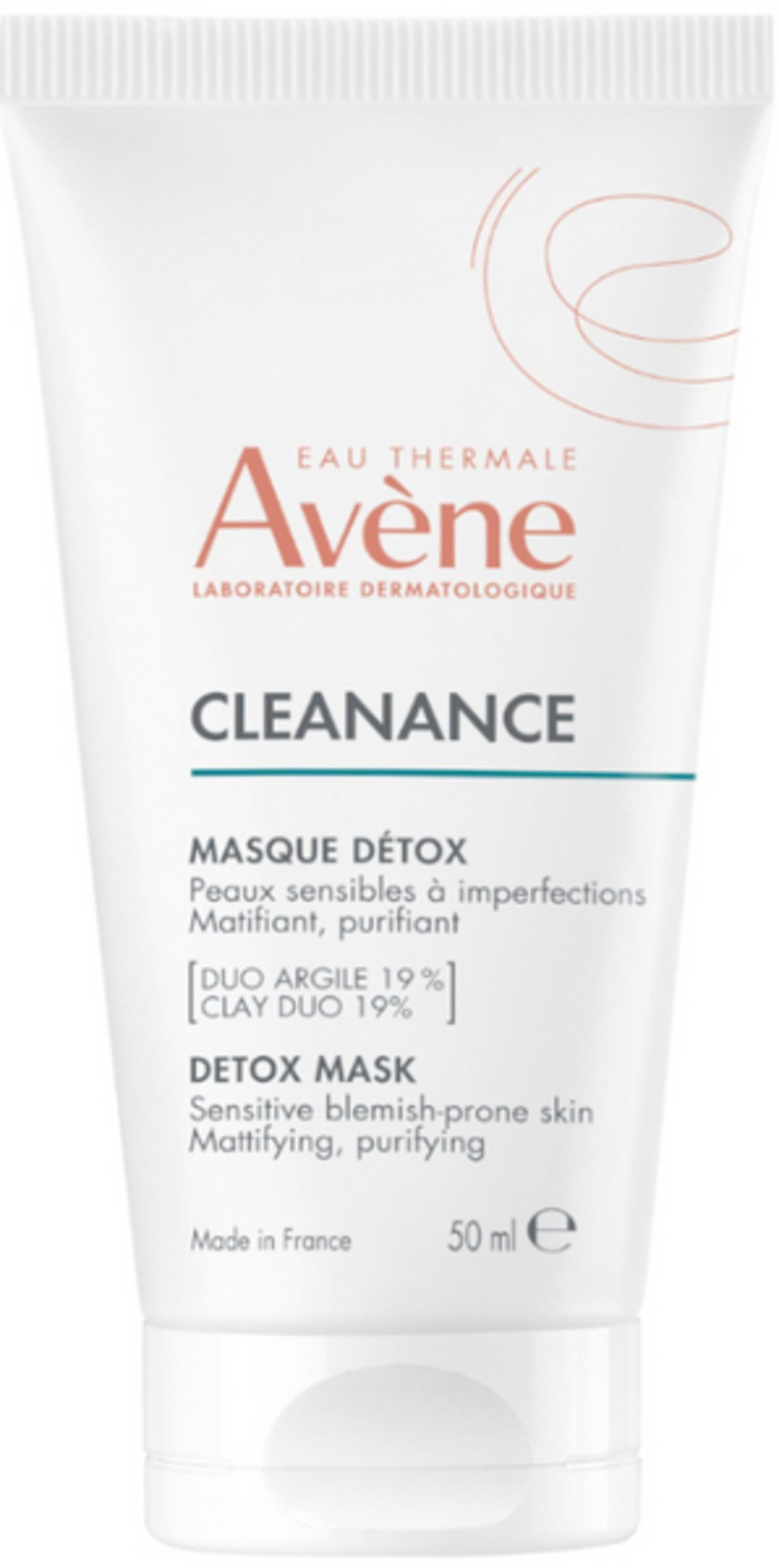 Avene, Cleanance, Cleansing & Exfoliation, Mască de argilă, 50 ml