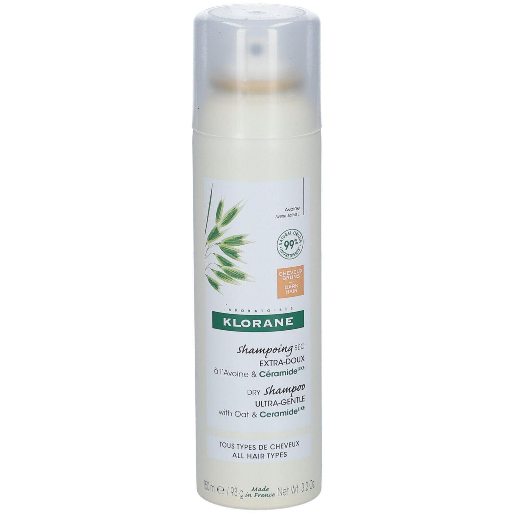 Klorane, Klorane, Șampon uscat, Tinted, 150 ml