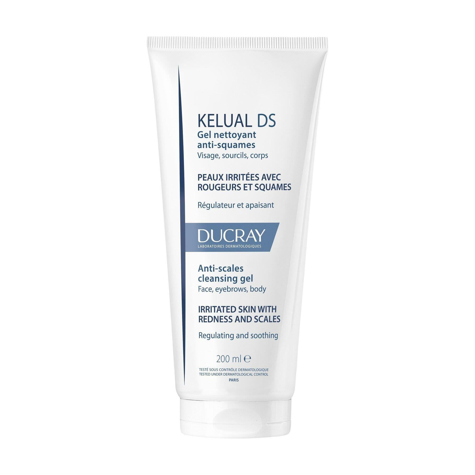 Ducray, Kelual DS, Hipoalergenic, Anti-Scales, Gel de curățare, Pentru față, 200 ml