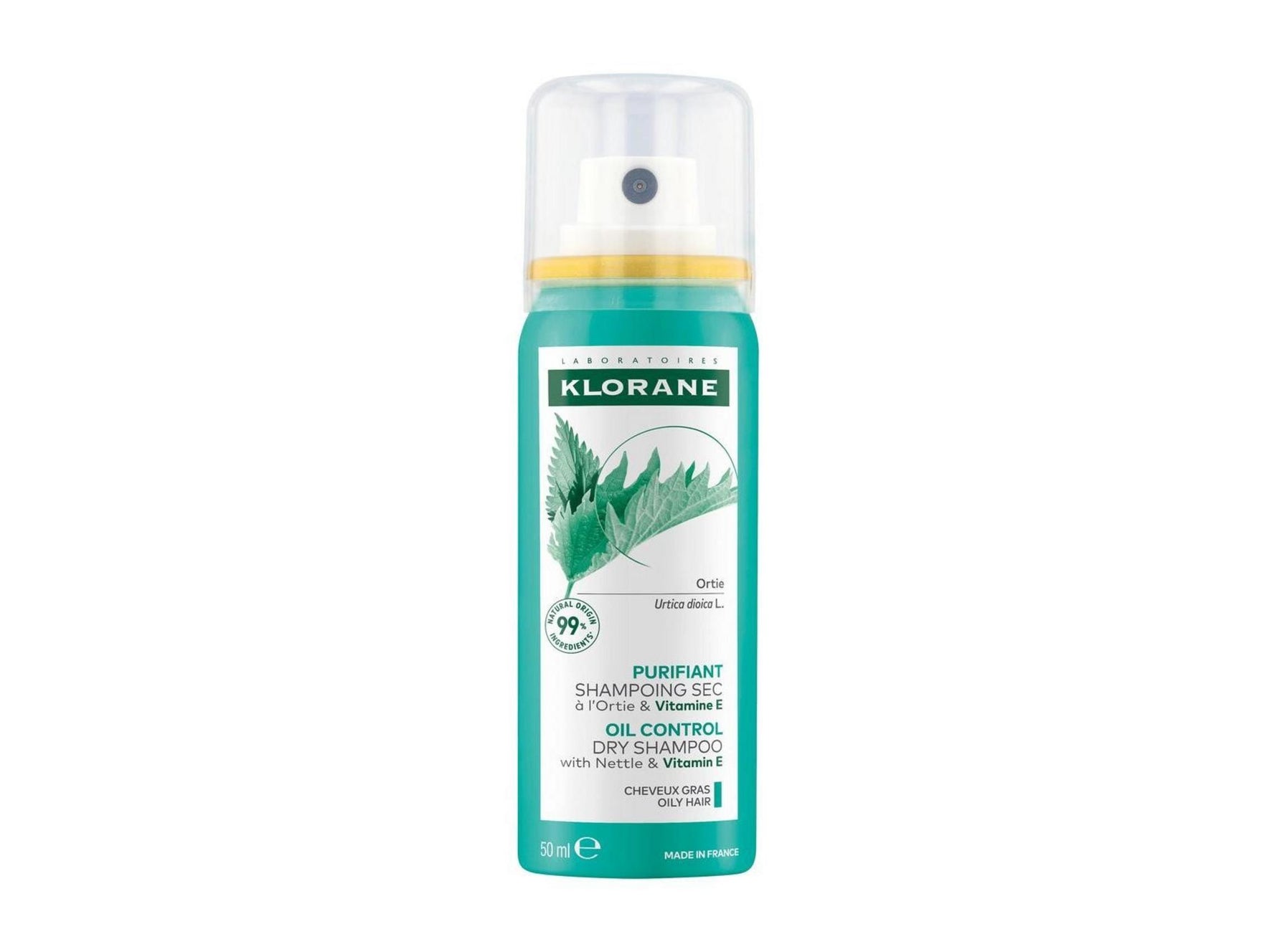 Klorane, Nettle, Vegan, Șampon uscat, Oil, 150 ml