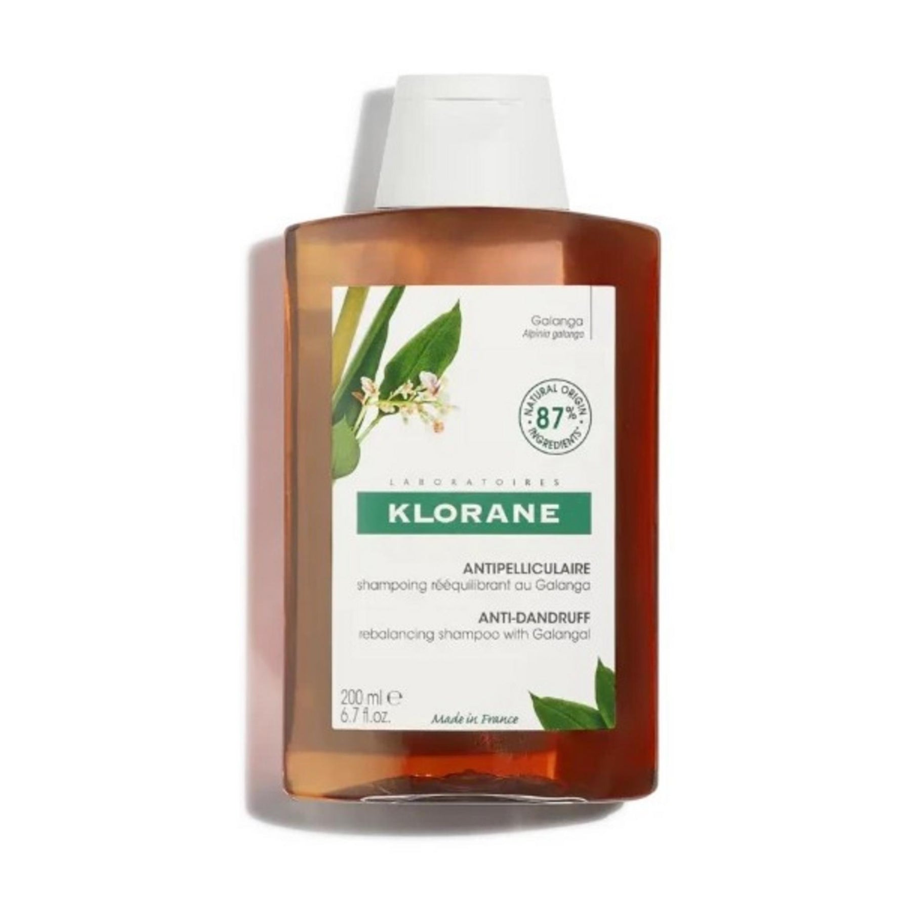 Klorane, Anti-Matreata Cu Galangal, Șampon pentru tratamentul părului, Antimătreață, 200 ml