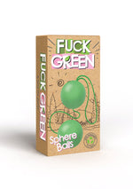 Bile sferice FUCK GREEN verzi, biodegradabile, impermeabile