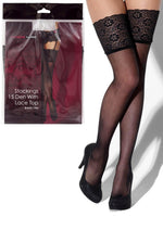 Ciorapi albi L/XL Kiss Me