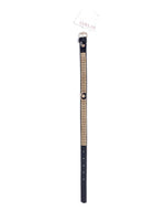 Colier Fetish Seria B cu cristale, auriu, 2 cm