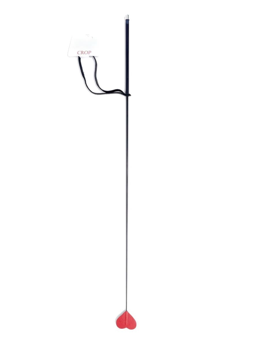Cravată de călărie Fetish seria B din piele cu inimă, 70 cm