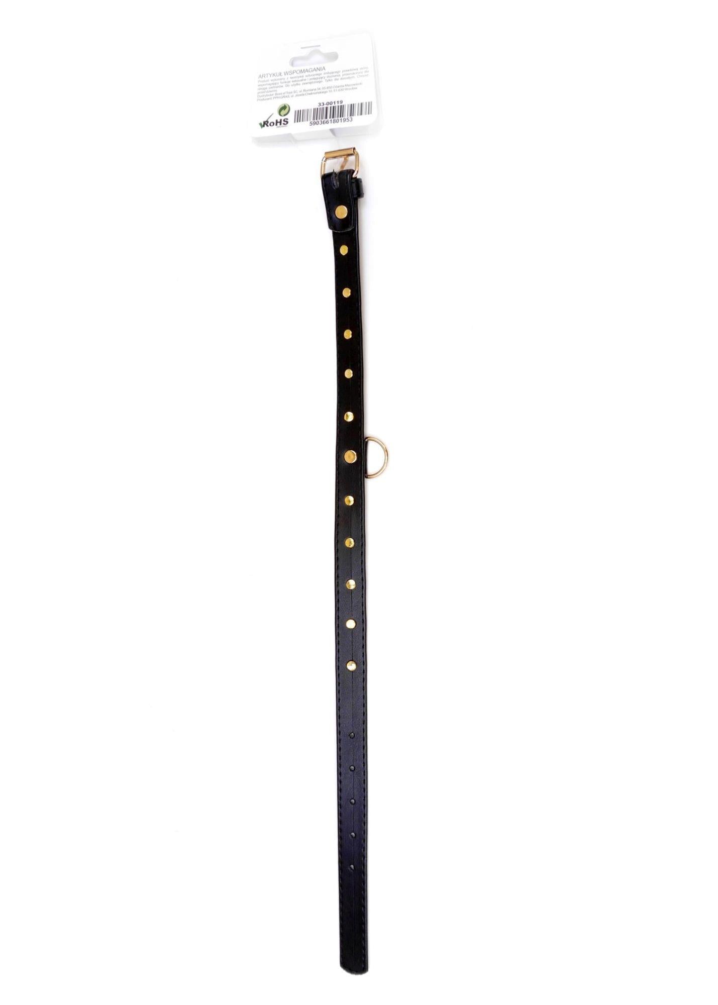 Colier Fetish B Series cu cristale turcoaz 2 cm