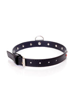 Colier Fetish B Series cu cristale roșii 2 cm